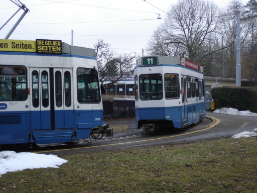 Tramendhaltestelle in Rehalp
