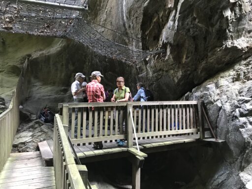 Unser Apéroplatz am Ende der Schlucht